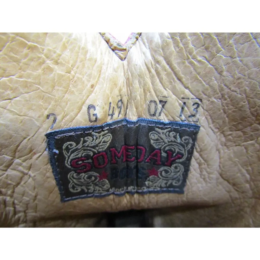 Someday Ole Miss Youth Size 2 D Brown Western Cowboy Boots